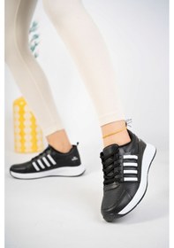 Resim Epaavm - Siyaha Beyaz Şeritli Spor Ayakkabı - Mia3701y Siyah 