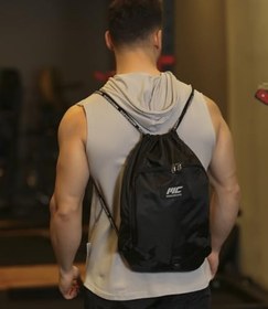 Resim MuscleCloth Sackpack Spor Çanta Siyah 