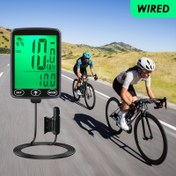 Resim 1 adet Iwhale Kablosuz Bisiklet Bilgisayarı, 2.4" Ekran, Yeşil Arka Işık, 27"'den Küçük Tekerlekli Bisikletler İçin Uygun, Ön Tekerlekte Montajlı. Bisiklet, Açık Hava (Pil Dahil Değil), Pil Olmadan Uygun 