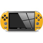 Resim El Oyun Konsolu Arcade Oyuncu El Çocuk İçin Taşınabilir Retro Video Çocuklar Yellow 
