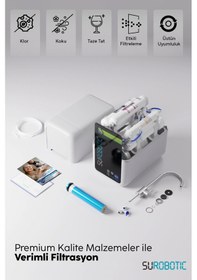 Resim Premium Camlı Mineralli 80 Gpd Membranlı Su Arıtma Cihazı 