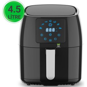 Resim Özbience 4.5l Siyah Hava Fritözü ile Sağlıklı ve Lezzetli Kızartmalar 