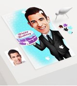Resim Bk Gift Kişiye Özel Bay Doğum Günü Karikatür 240 Parça A3 Puzzle - 2 