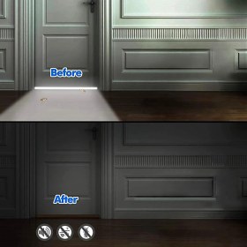 Resim Fabemax Kapı Altı Rüzgarlık Stoperi Kapı Altı Eşik Süngeri Kapı Altı Bandı Koku Böcek Su Önleyici 