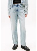 Resim Kadın Th Layla Yüksek Bel Düz Paça Jeans - Açık Mavi Denim Light 