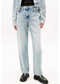 Resim Kadın Th Layla Yüksek Bel Düz Paça Jeans - Açık Mavi Denim Light 