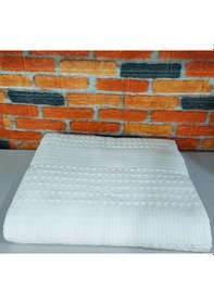 Resim Şaheser %100 Pamuk Çift Kişilik Pike 240x220 Tek Pike -beyaz Beyaz 