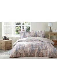 Resim Özdilek Pamuk Saten Çift Kişilik Nevresim Takımı Softlıfe Krem Vıntage Rug 