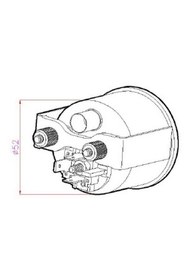 Resim ÖLÇÜSAN ISI GÖSTERGESİ 24V Ø 52 - 50-150 C 