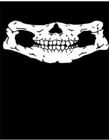 Resim Bandana Skeleton Siyah 