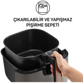 Resim Arzum Siyah 1750 W Airtasty XL Air Fryer Sıcak Hava Fritözü 