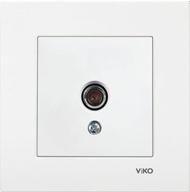 Resim Viko Karre Geçişli 8-12DB Çerçeveli Beyaz Tv Prizi 