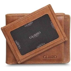 Resim Guard Leather Guard Gizli Kart Bölmeli Taba Guti Hakiki Deri Erkek Cüzdanı Çok Renkli 
