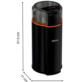 Resim Krups Gx3328 Silent Vortex Elektrikli Kahve Ve Baharat Öğütücü 3'ü 1 Arada, Sessiz, Çıkarılabilir Kap Kahve Değirmeni & Öğütücüler Çok Renkli 