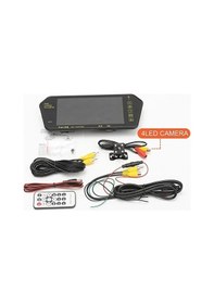 Resim 7 Inç Dikiz Ayna Ekran + 4 Led Geri Vites Kamera 