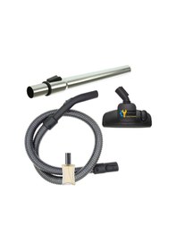 Resim Bosch Uyumlu Bgl 3a230c Elektrikli Süpürge Çelik Telli Hortumu Emici Yer Başlığı Teleskopik Boru 