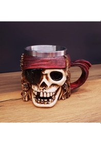 Resim Kuru Kafa Korsan Kupa Bardak 