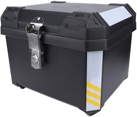 Resim Aramox 45L Motosiklet Çantası, PP Malzeme, Çoğu Motosiklet Ve Elektrikli Scooter Için Yansıtıcı Çıkartmalı Geniş Arka Kutu 