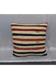 Resim Zehra Abla Halı Yeni El Dokuma Dekoratif Kilim Kırlent Yastık Kılıfı 6701 Çok Renkli 