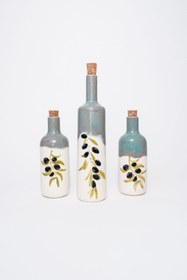 Resim Tasarım Zeytin Desenli Büyük Yağdanlık 