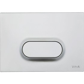 Resim Vitra Loop O 740-1085 Tek Basmalı Kumanda Paneli, Mat Krom 