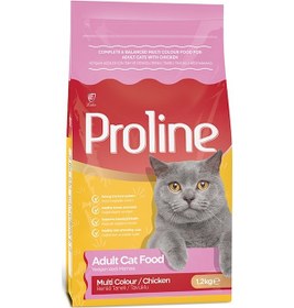 Resim Proline Renkli Taneli Tavuklu Yetişkin Kedi Maması 1200 G 