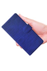 Resim UPEKA Xiaomi Redmi Note 10s Kılıf Kumaş Desenli Cüzdanlı Standlı Kapaklı Kılıf 