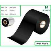 Resim MİXGROS 110x300 Metre Wax Ribon 1 Adet 