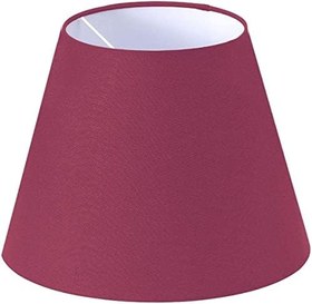 Resim Lit Dizayn Lambader Başlık Bordo Konik Şapka 38x30x22 Cm Dekoratif Özel Yüksek Kalite Kumaş 
