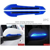 Resim Mavi 2 Adet/takım Araba Yansıtıcı Uyarı Çıkartmaları Dikiz Aynası Yansıtıcı Araba Güvenlik İşaretleyiciler Fosforlu Bant 56805654 