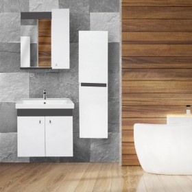 Resim Karen Banyo New Bahar 60 cm Banyo Dolap Boy Dolaplı 