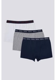 Resim U.S. Polo Assn. U.s Polo Erkek Çocuk Boxer 3'lü Takım Mavi 