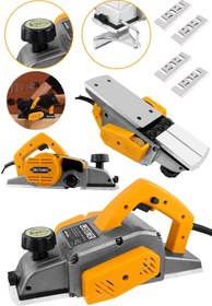 Resim STEİNER Alman 4200 W Bakır Sargı Metal Şanzıman Motor Korumalı Çift Bıçaklı Planya Rende Makinesi + 4 Bıçak 
