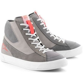 Resim Alpinestars Stated Korumalı Motosiklet Botu Gri Kırmızı 