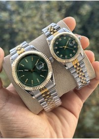 Resim Tulpar Yeni Sezon Çelik Kordon Takvimli Trend Model Sevgili Çift Saati 