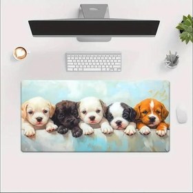 Resim 70X30 CM SEVİMLİ KÖPEK TEMALI KAYDIRMAZ TABAN SPEED YÜZEY OYUNCU MOUSE PAD GAMİNG 