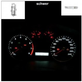 Resim Schwer T5 Tip Gösterge Beyaz Ledli Ampül(5 Adet) 9641 