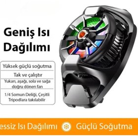 Resim Polham 18w Süper İletken Klipsli Radyatörlü Telefon Soğutucu, Buz Tipi Tüm Telefonlara Uyumlu Soğutucu 