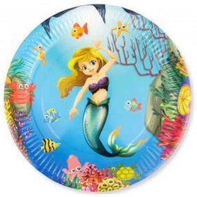 Resim Tabak Deniz Kızı Karton 23 Cm Pk:8 +3 