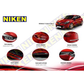 Resim Renault Clio 4 Komple Krom Nikelaj Kaplama Seti 2012+ 
