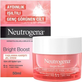 Resim Neutrogena Bright Boost Yaşlanma Karşıtı Jel Krem 50 Ml KoçaKozmetik. 
