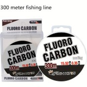 Resim 1 adet florokarbon olta ipi, 300 metre/328 yard - son derece dayanıklı naylon karbon fiber yumuşak iplik, şeffaf beyaz, yüksek hassasiyet ve uzun ömürlü, oturma balıkçılığı ve sinek avı için uygun | döner taban tasarımı 
