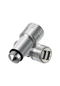 Resim Çift Usb Araç Şarj Cihazı Metal N11.8765 