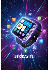Resim Android 11 Akıllı Saat 2.64'' Geniş Ekran 64gb Hafıza Sim Kartlı Gps Sosyal Medya Destekli 