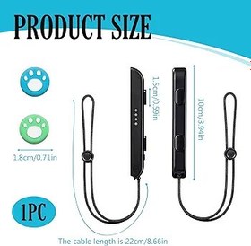 Resim CAISYE Switch Controller – Bir çift Gamepad el kayışı, 2 Joystick kapağı ile – Joypad yedeği – Switch-Controller için dayanıklı ve rahat yedek aksesuar 