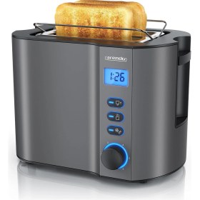 Resim Arendo Manha Compact 2 Dilimli Ekmek Kızartma Makinesi, Paslanmaz Çelik 
