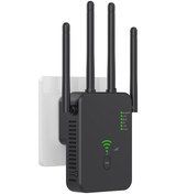 Resim Sones Urant U10 1200mbps 2.4g Ve 5.8g Kablosuz Tekrarlayıcı Wifi Sinyal Amplifikatörü 4 Antenli Ab Fişi Siyah 