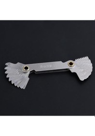 Resim Konesam 55 İngiliz Tipi 20 Yaprak Paslanmaz Çelik Vida İğne Mesafesi Ölçer - Dayanıklı Ve Kolay Okunur 