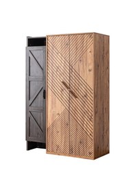 Resim Elit Genç Odası, Dolap Karyola Komodin Şifonyer Çalışma Masası (439300948) Antrasit 