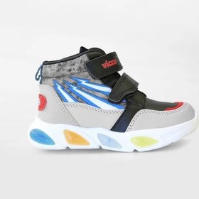 Resim Vicco David 946.b25k.420 Anatomik Taban Erkek Çocuk Işıklı Bot Siyah 22-25 Siyah 